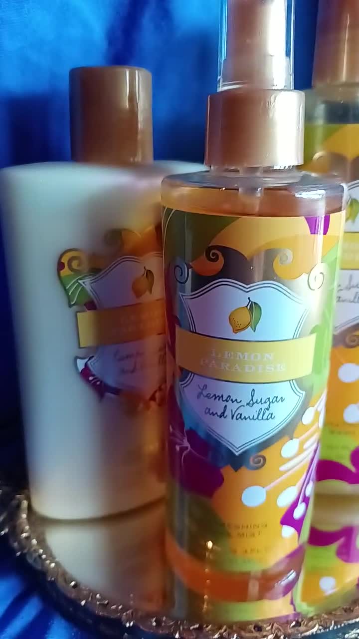 Retired Victoria s Secret Lemon Paradise Lemon Sugar Vanilla Body Lotion Body Wash Body Spray