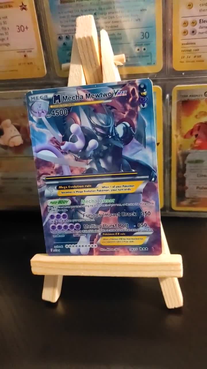 M Mecha Mewtwo VMAX Pokemon Card 