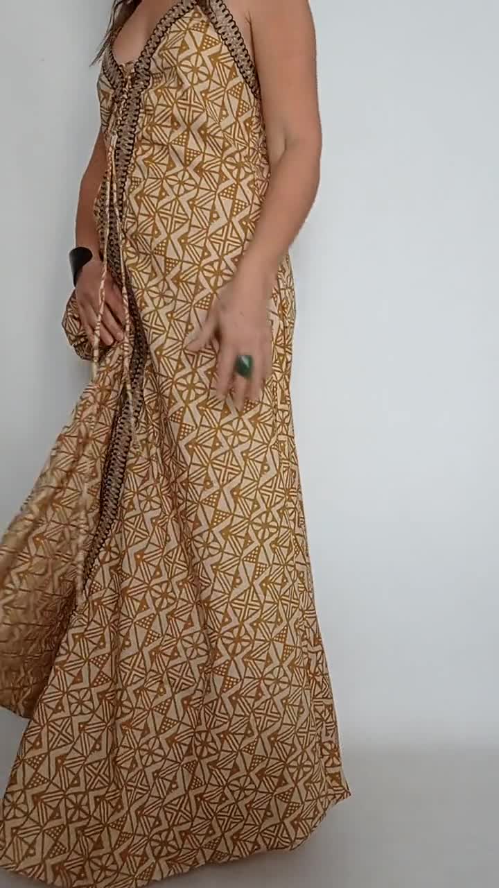 Lucky Brand Bohemian Sleeveless Indian Dress Size Small, Lucky
