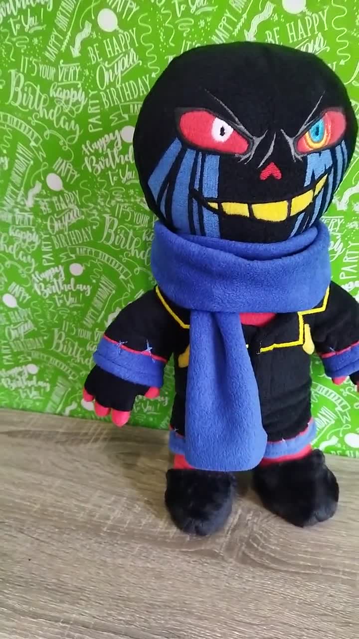 Killer Sans. Undertale. Large Plush Toy. Size 15 Inch 