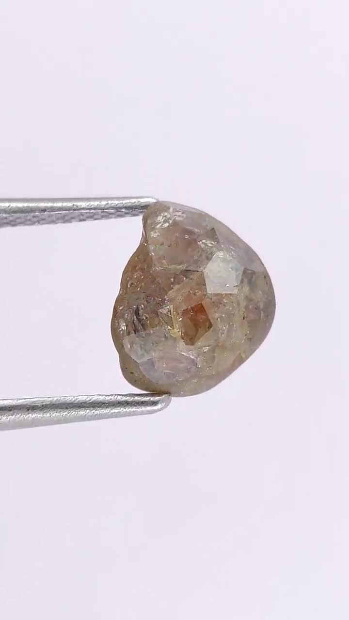 4.15 Ct, 9.7 X 7.4 X 5.7 MM, Natural Loose Rough Diamond Orange
