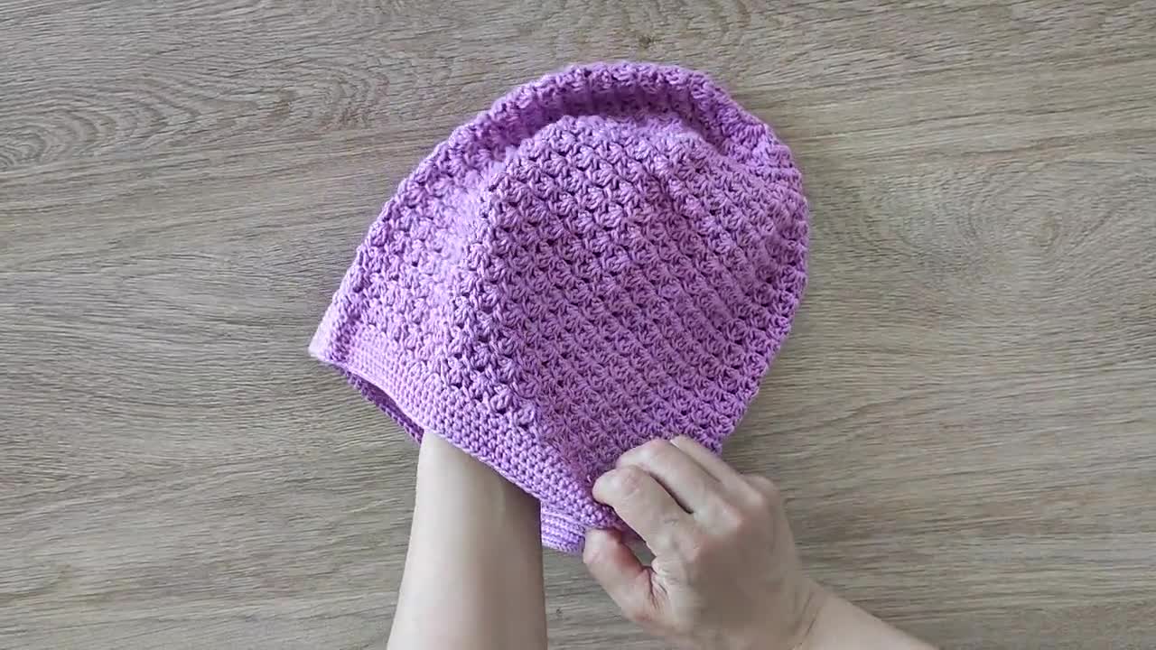 Gorro para hombre a crochet (punto lluvia a crochet) ganchillo