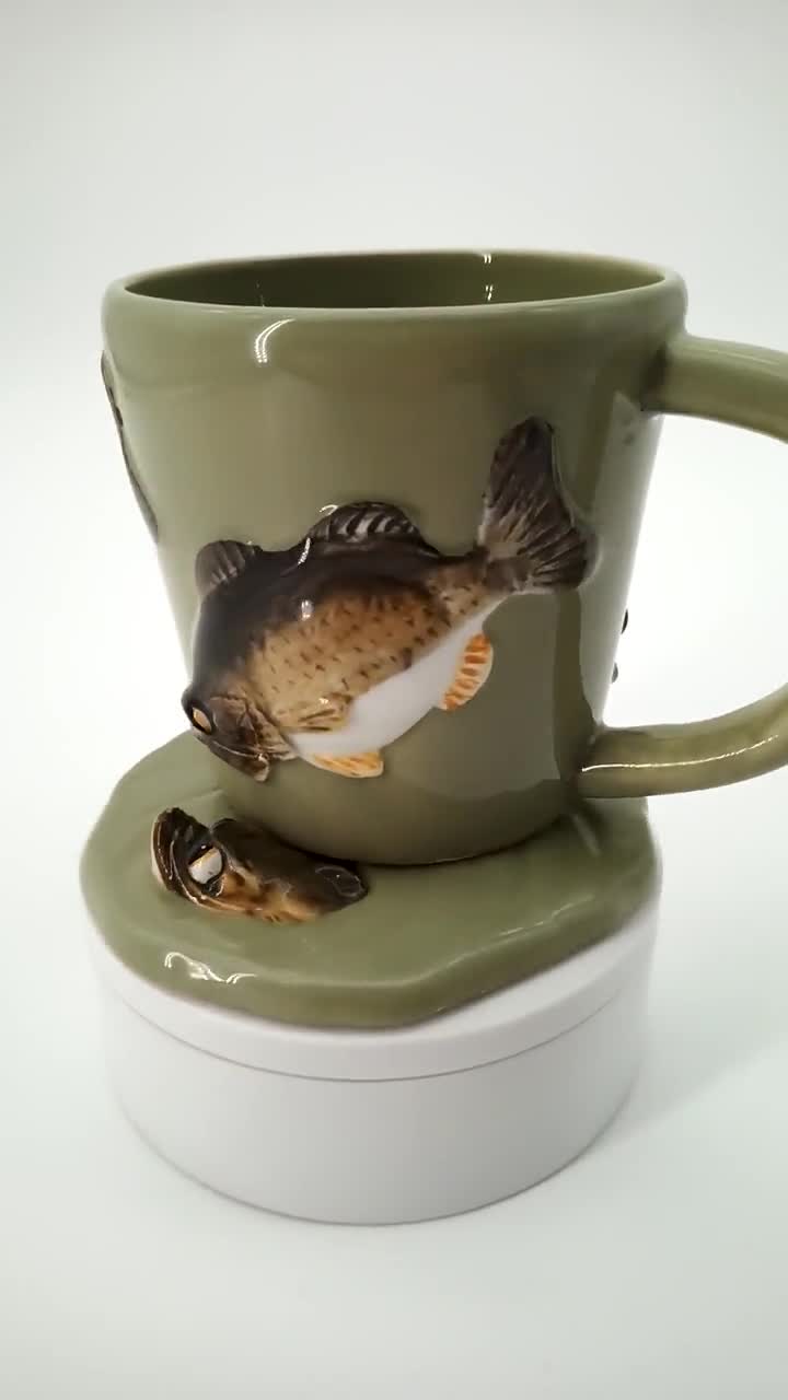 Bass Fish Mug, Dad Christmas Gift, Personalized Fishing Mug, Gift for Daddy  -  Denmark