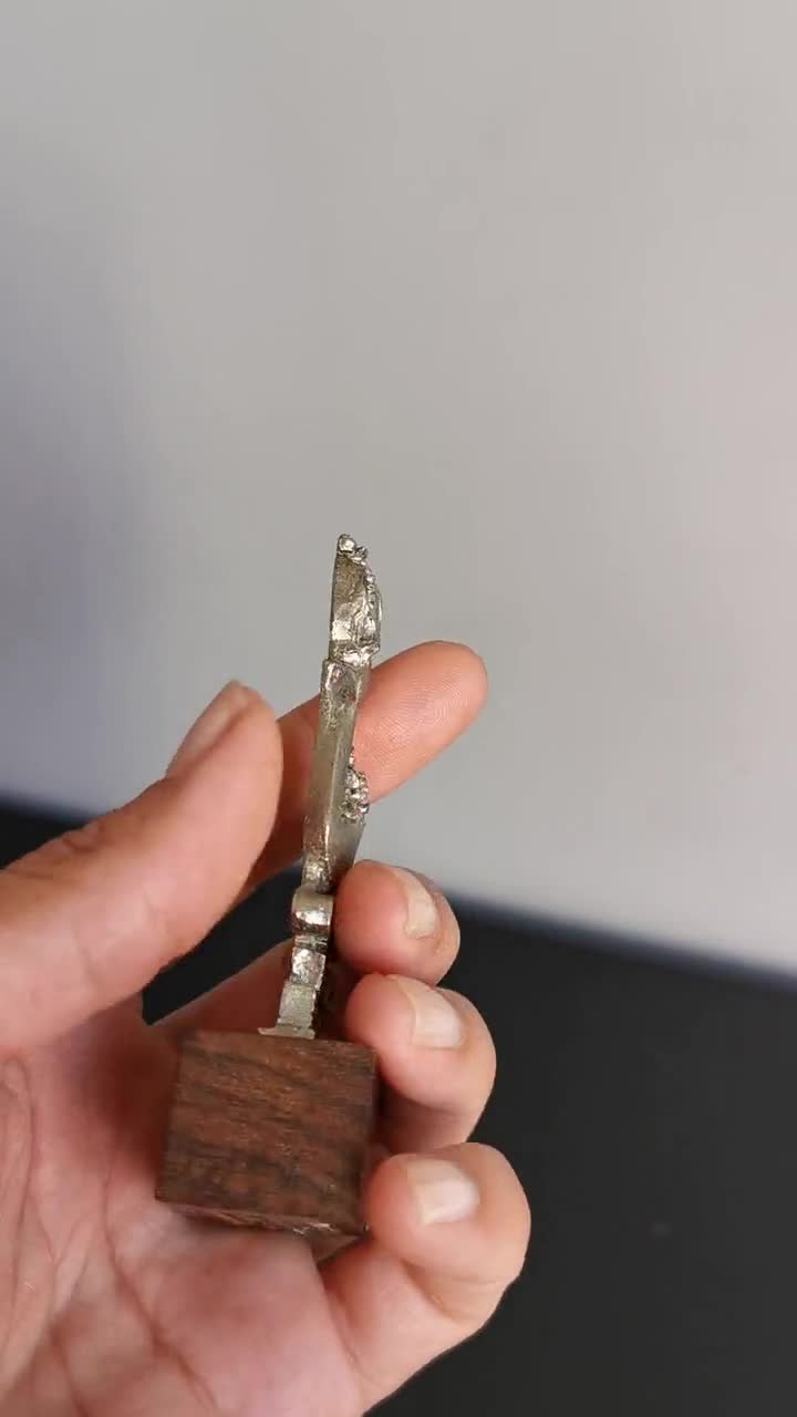 Little Girl Receiving Communion, Vintage Peltro Pewter Figurine