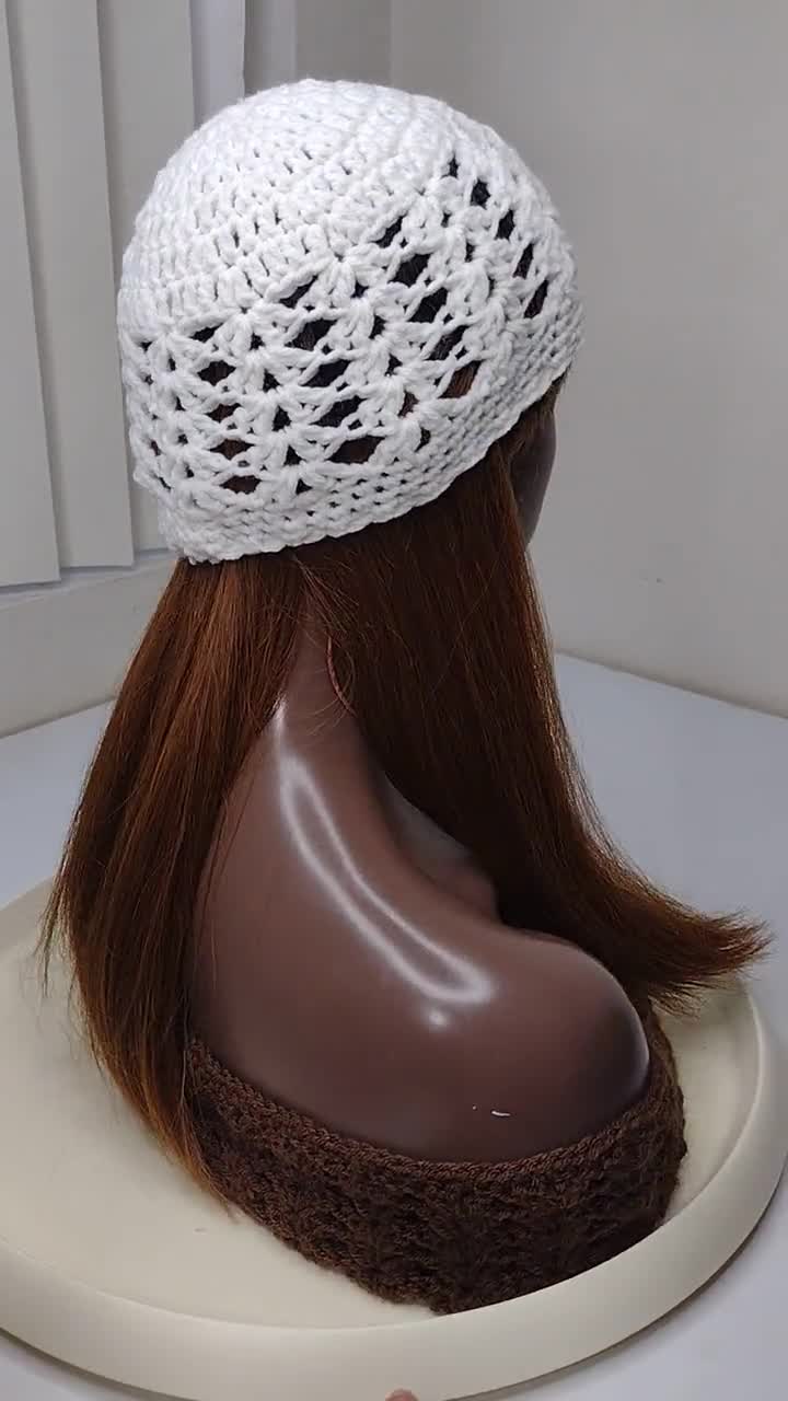 3 Pcs Bonnet De Bain Maille Crochet Filet À Cheveux Au - Temu Canada