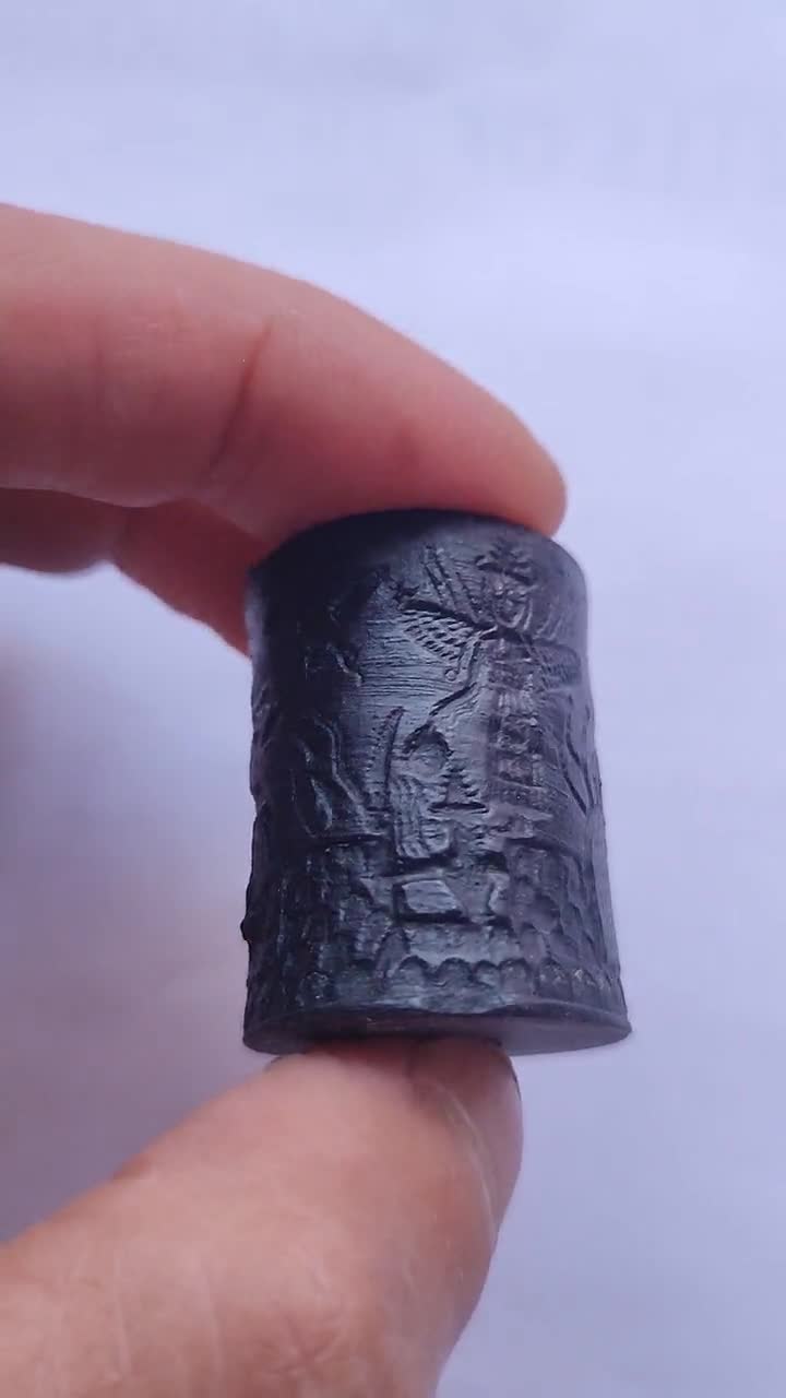 アッダの印章 古代シュメールの円筒印章 - Etsy 日本