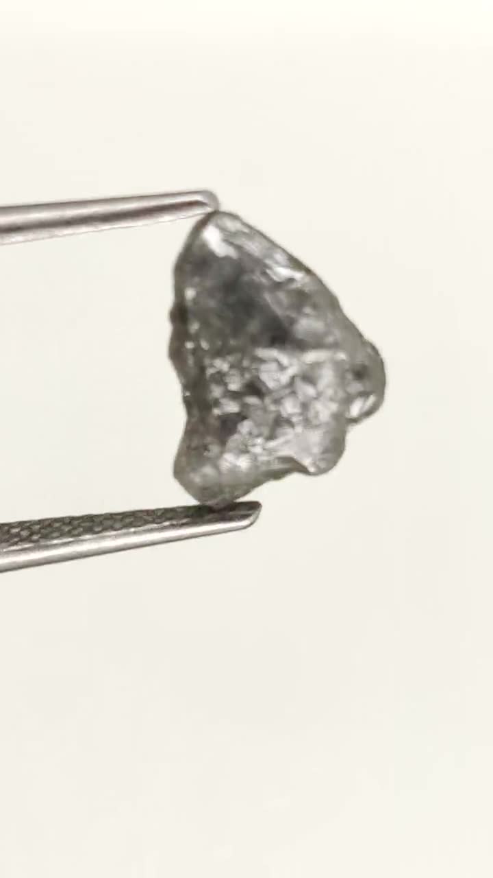 Fil Diamants Bruts Noir/gris/blanc 1-2 Mm - 8 Pouces, Pour Création Bijoux