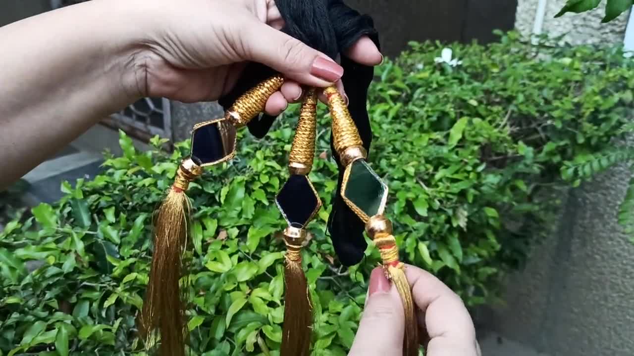 Paranda Stylish Indian traditional Parandi, Bridal hair accessory, curtain holder video poster