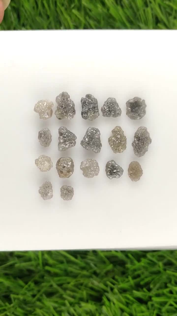 20.49 Ct, 10.5 X 6.5 X 4.1 MM, Grey Color Raw Uncut Diamond