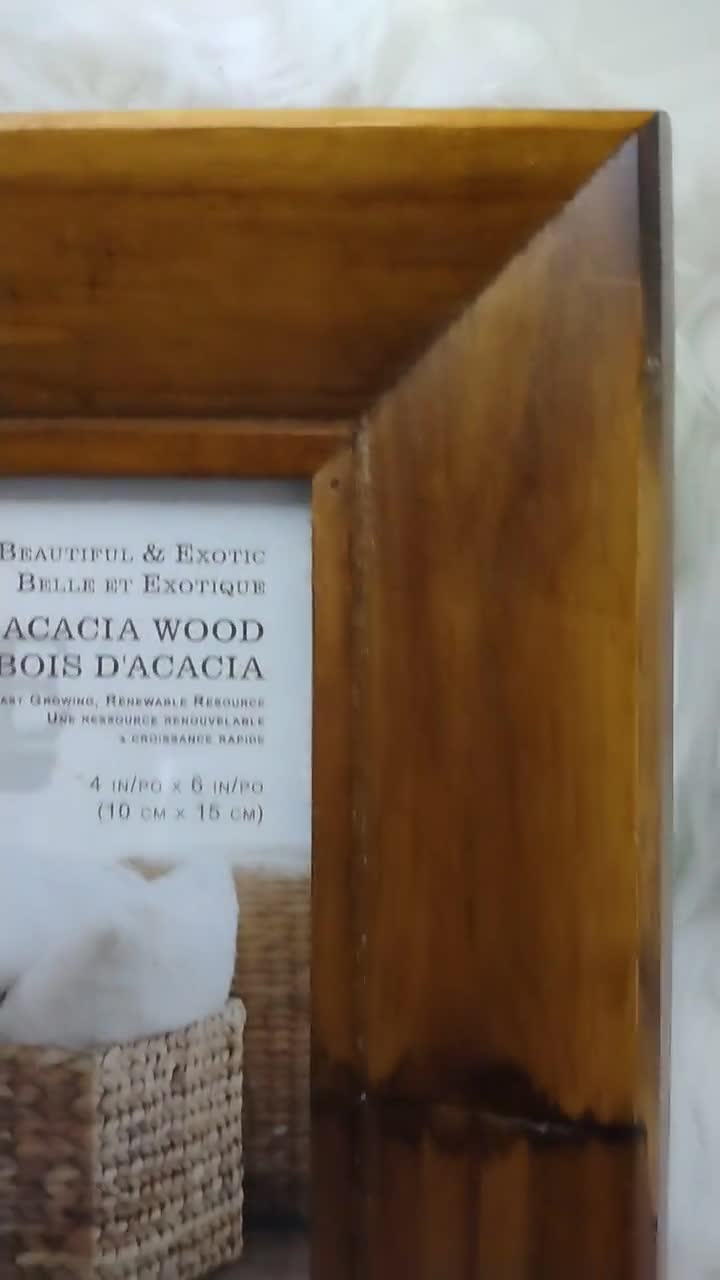 Acacia Wood Photo Frame, 4” x 6”