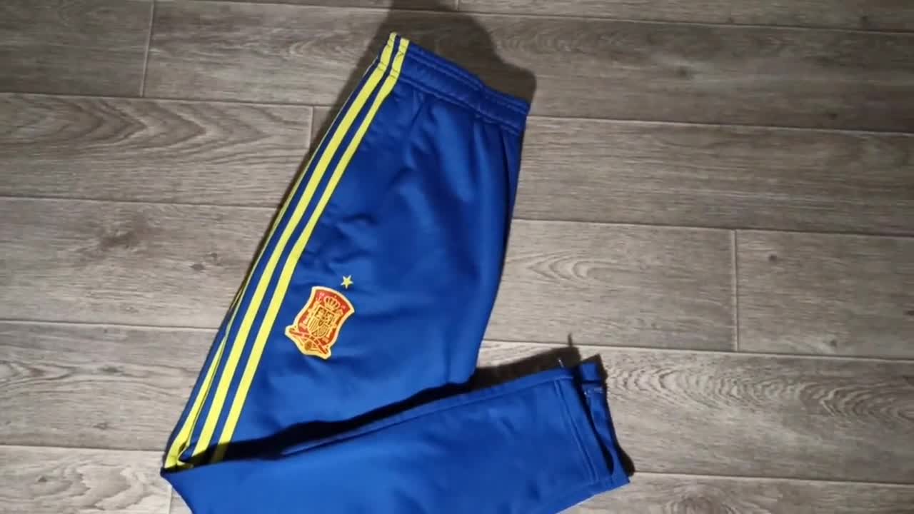 Spain Espana National Football Team Season 2015/16 Men's Sports Training  Soccer Blue Yellow Uniform Pants Jersey Wear Size S - Etsy