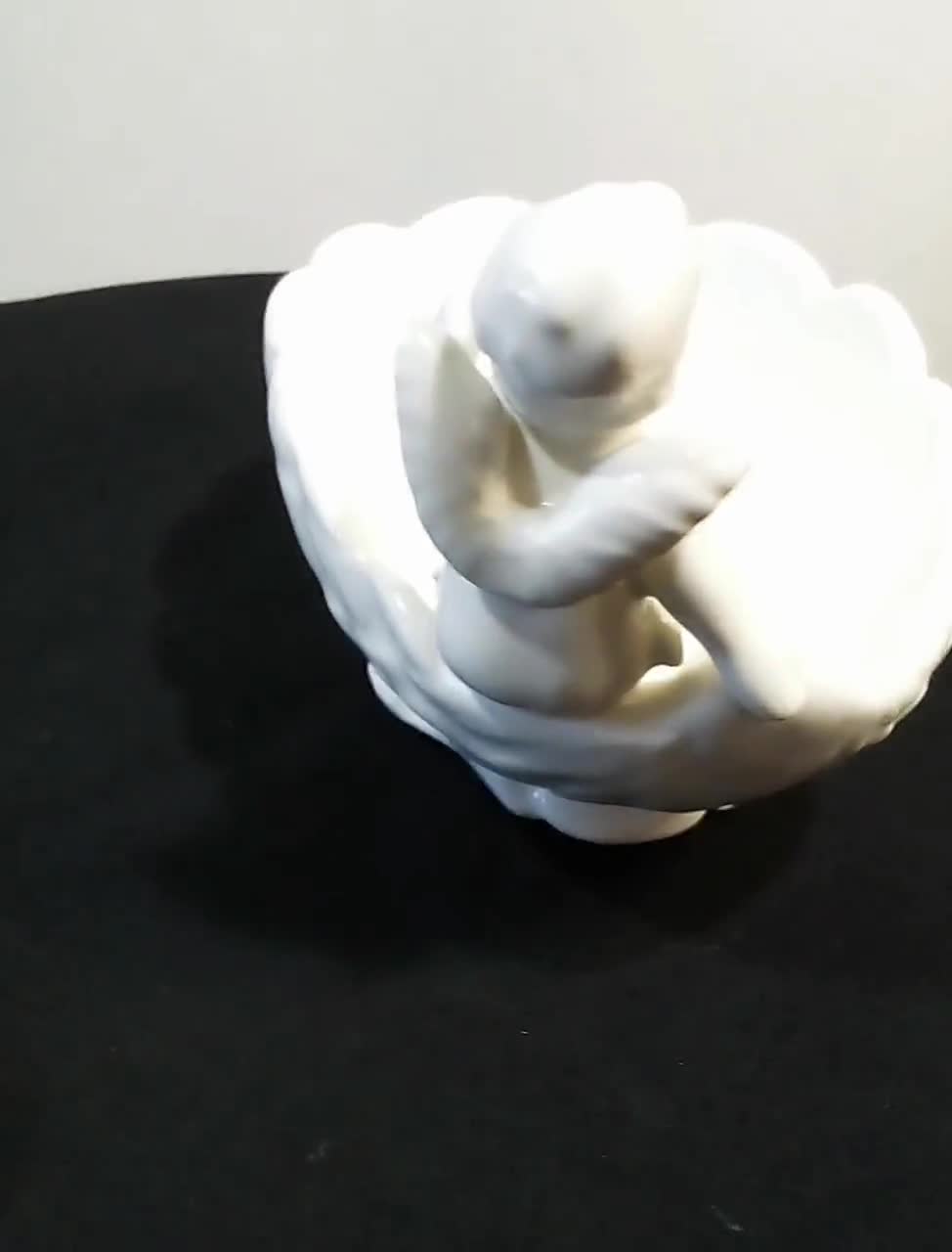 Vintage Bradley Cherub Soap Dish Retro Sea Shell Ring retailer Holder 1950’s Japan