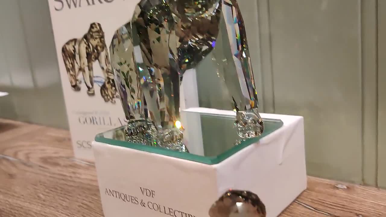 Swarovski Gorilla's Annual Edition - Set - Mother + Baby - Crystal