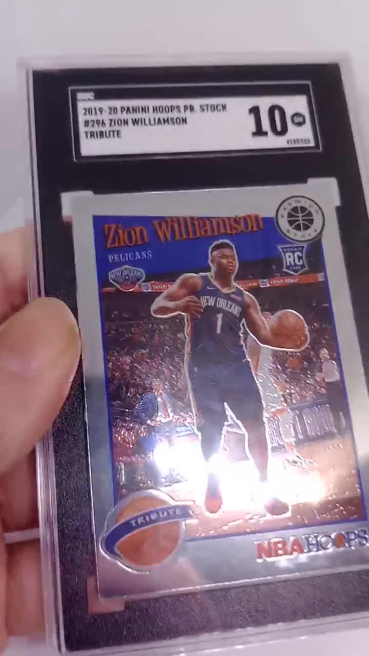 Zion Williamson 2019-20 Panini NBA Hoops Premium Stock #296