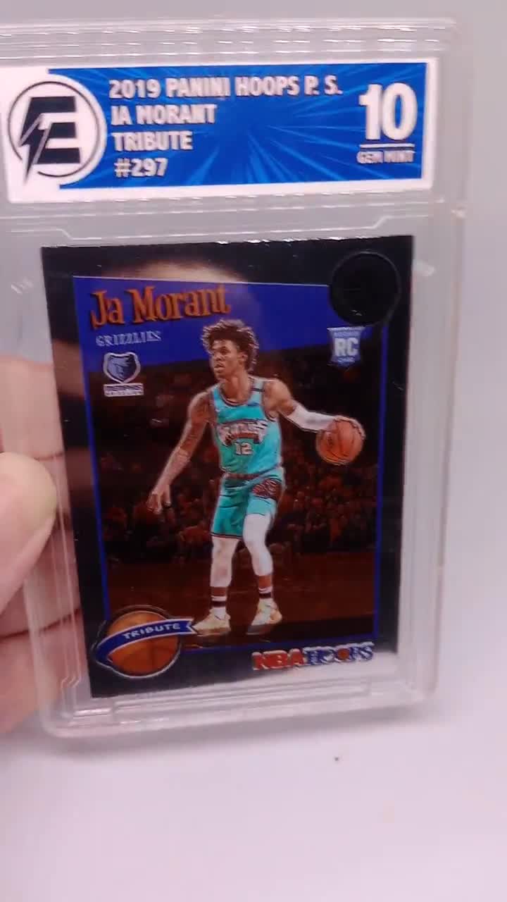 2019 Hoops Premium Stock Ja Morant Purple Disco Prizm 2024 Rookie Card SGC 10