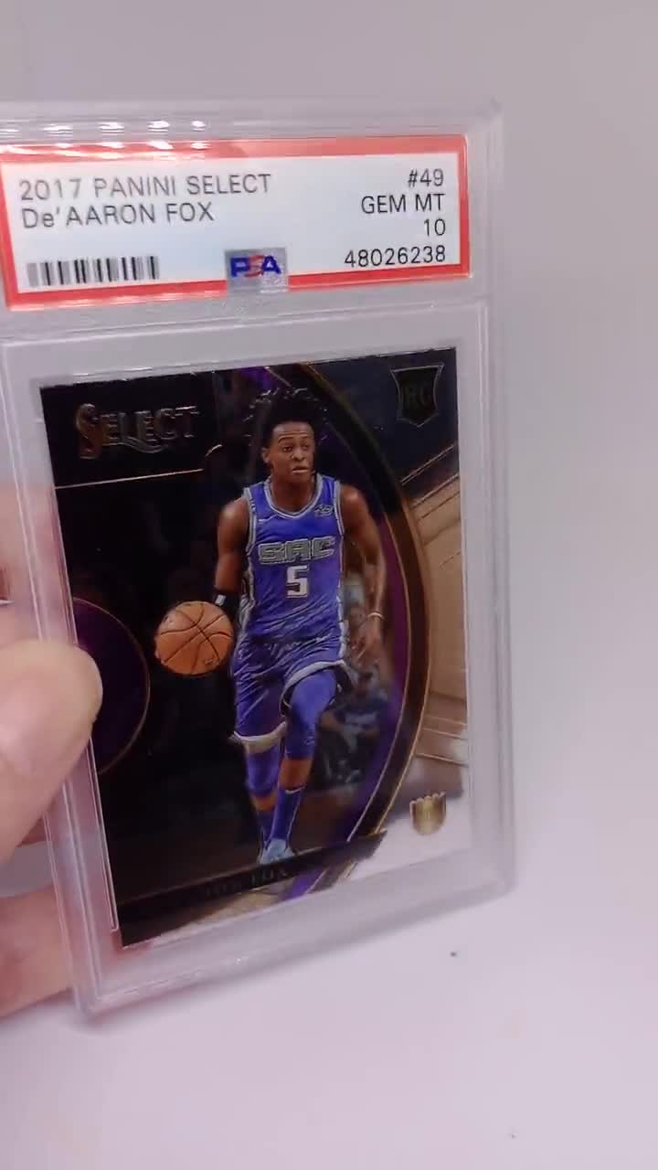 De'Aaron Fox 2017-18 Panini Select Concourse RC PSA shops 10