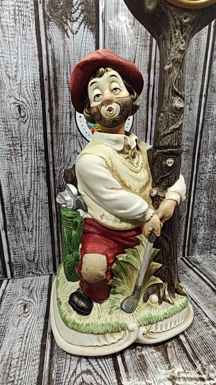 1993 Melody in Motion Willie the Golfer Handpainted Porcelin