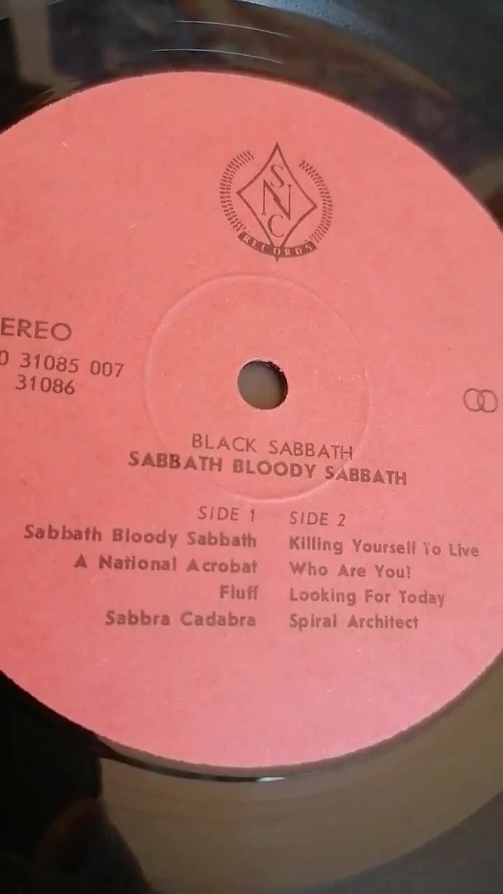 Black Sabbath - Sabbath Bloody Sabbath Rock Ozzy Osbourne Rare