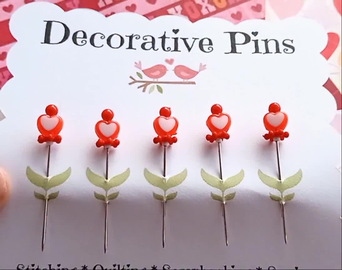 New Daffodil Sewing Pins - Decorative Sewing Pins - Garden Pins - Push Pins  - Scrapbooking Pin - Bulletin Board Pin - Gift for Quilters