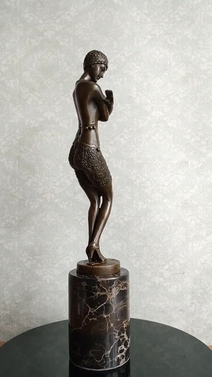 ナタリーレテ　BOUCHERIES Coy Dancerstatue Ferdinand Preiss Dancing Girl Art Deco