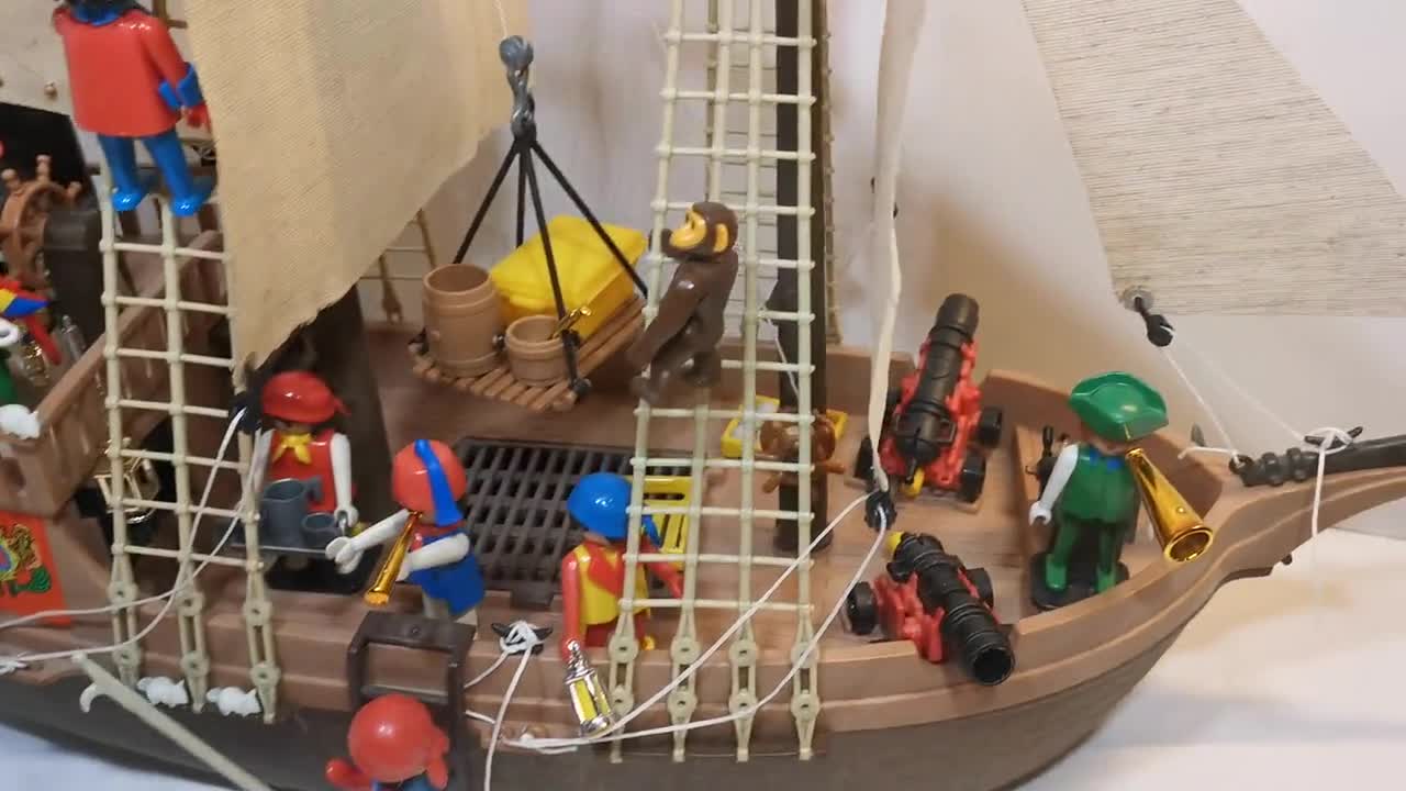 VTG Playmobil 3551 Suzanna Fishing Schooner/boat /ship ,3246 V1