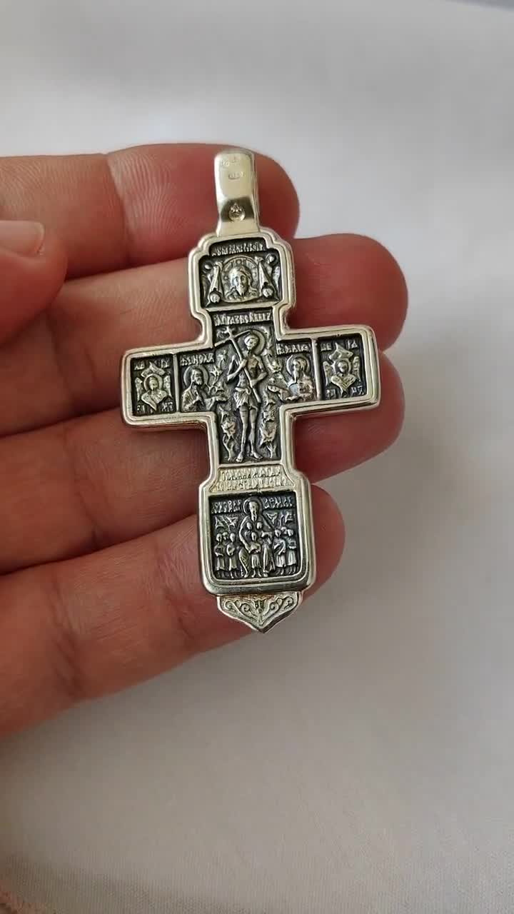 Collana Croce Ortodossa in Argento Sterling | Xenos Jewelry