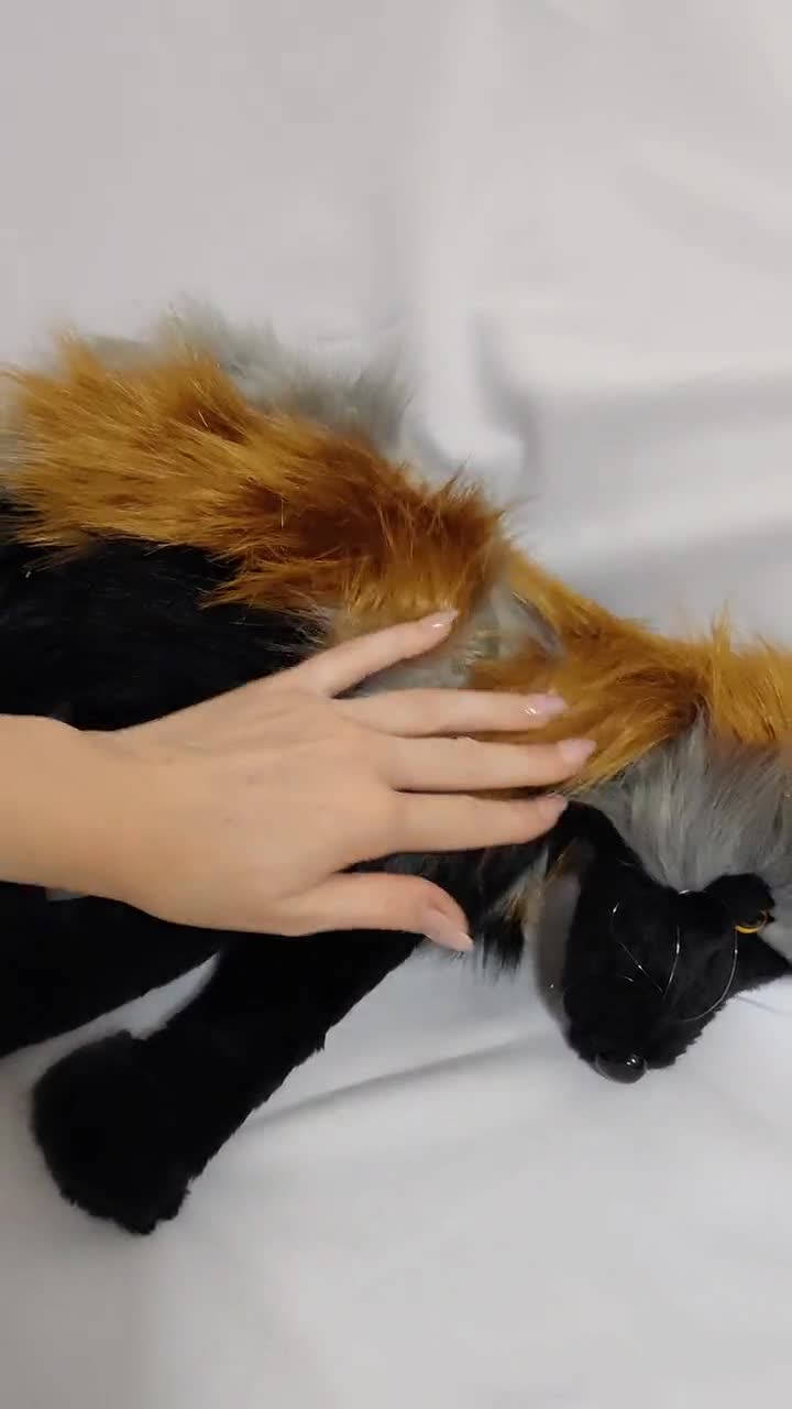 Made to Order! NOT IN STOCK! Weighted&floppy Cross Fox Plush