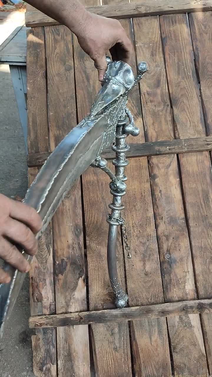 Hand-forged Metal Reaper Scythe – Gothic Halloween Decor - Etsy