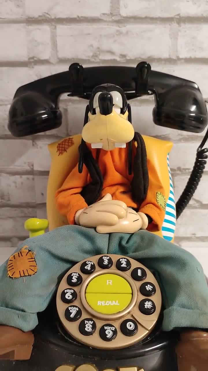 Vintage Goofy's Animated buy Talking Telephone