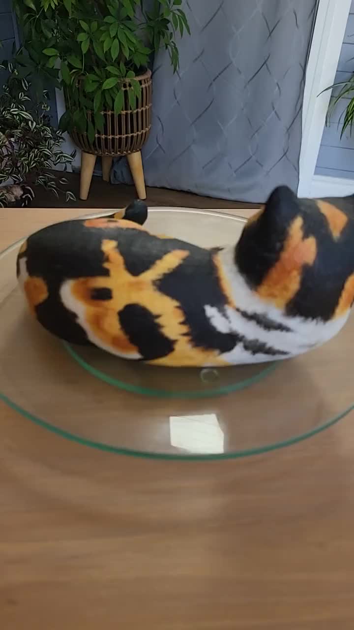 The Spellbound Cat, a Hand-painted Ceramic Cat by Eric