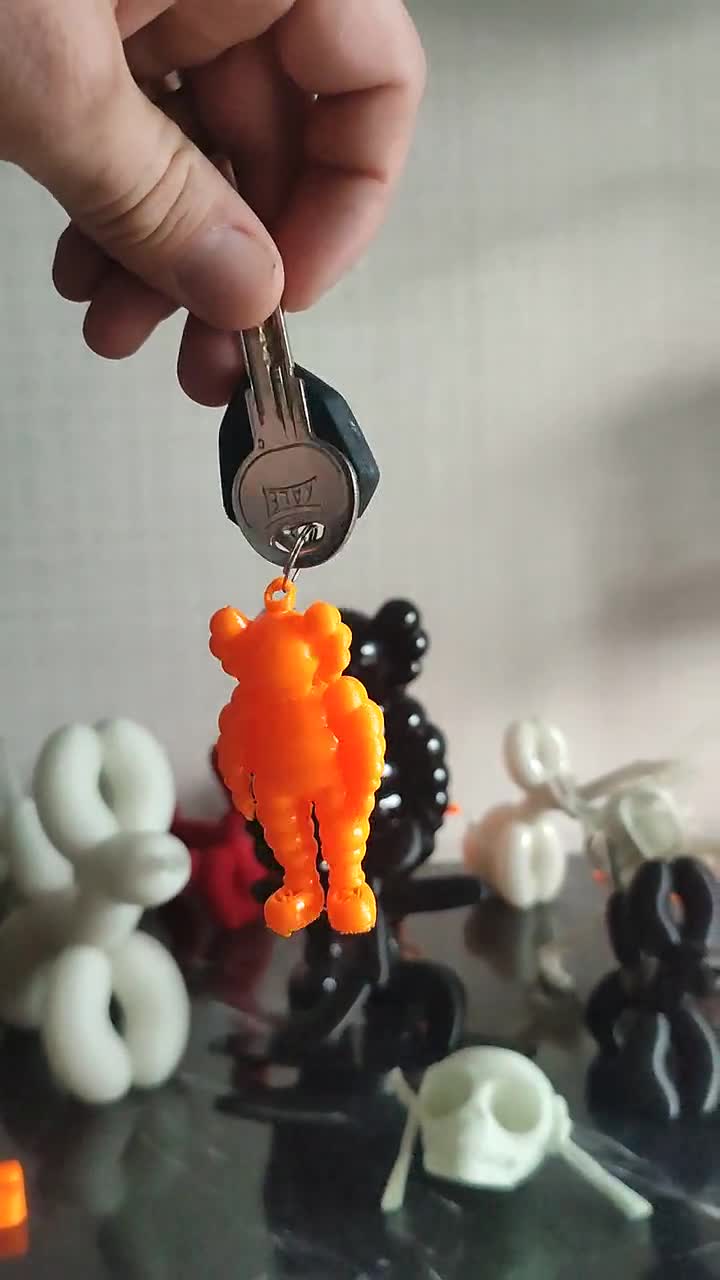 Personalized Kaws Keychain STL File: 3D Printable Art Toy - Etsy