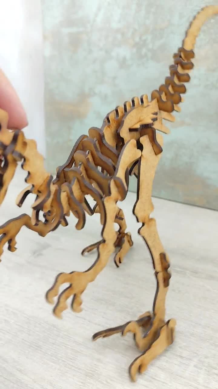 WoRuyKot Kit Dinosauri In Legno Da Colorare Fai Da Te - 12 Pezzi Con Colori E Pennelli, Gioco Creativo Per Bambini E Bambine
