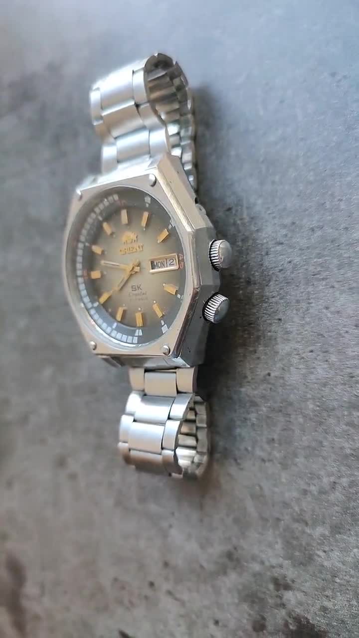 ORIENT SK CRYSTAL 21 JEWELS OLIVE Y469135A-4B CA | eBay