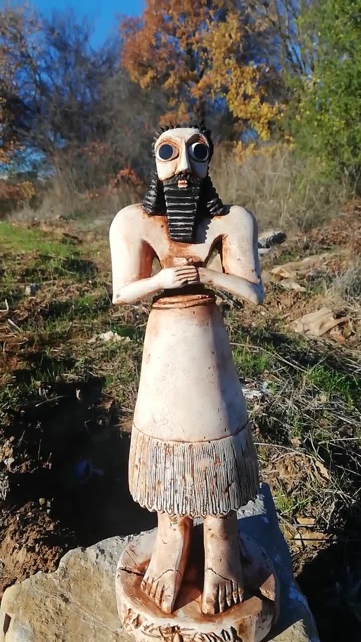 Tell Asmar Replica/eshnunna Statuettes/standing Male Worshipper
