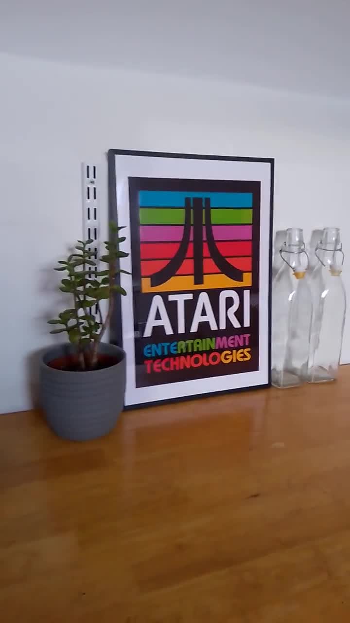 A4 A3 Atari 2600 Gamer Console Space Invaders Poster Art Print
