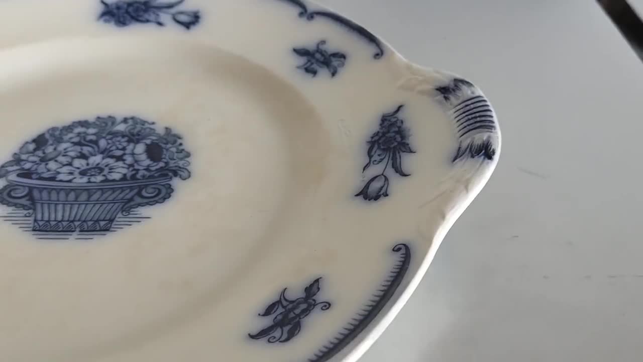 アンティーク 1920 年代 スウェーデン グスタフスベリ 磁器皿 / GEFION