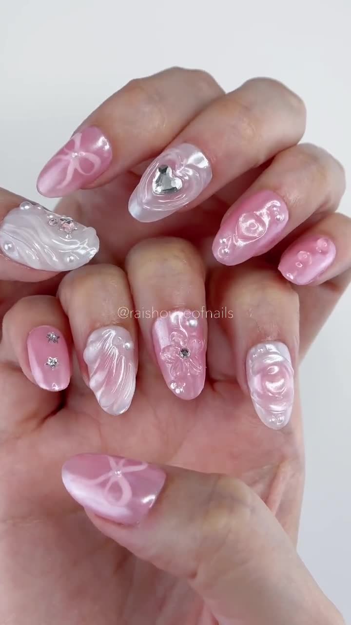 Futuristic Glitter Nails for 2025