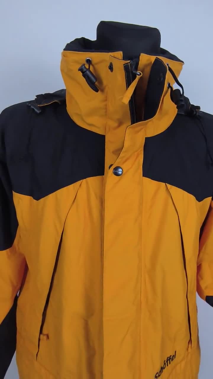 Wind Proof Jacket Orange Black Medium: Vintage 90s Schoffel