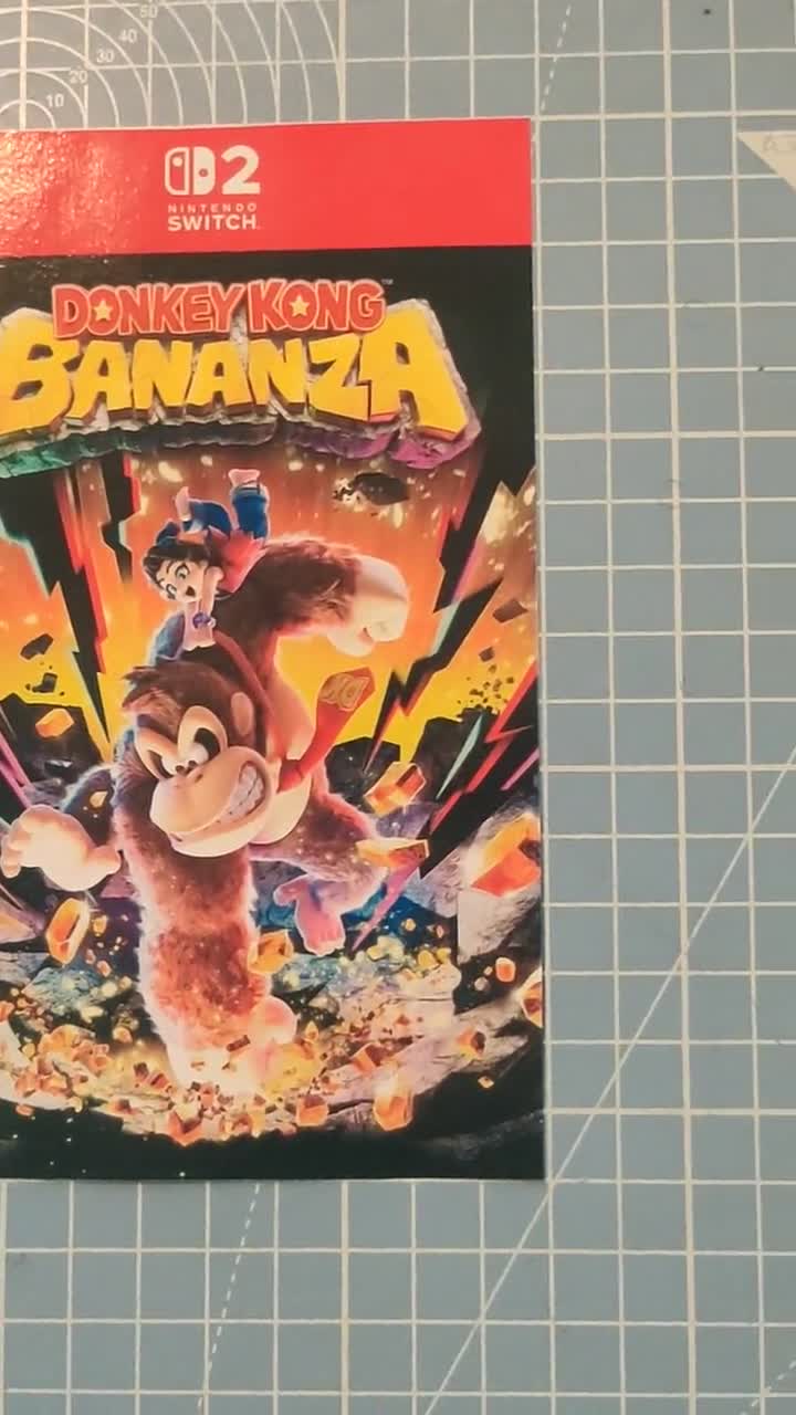 Donkey Kong Nintendo Switch 2 Sleeve: Game Replacement Cover