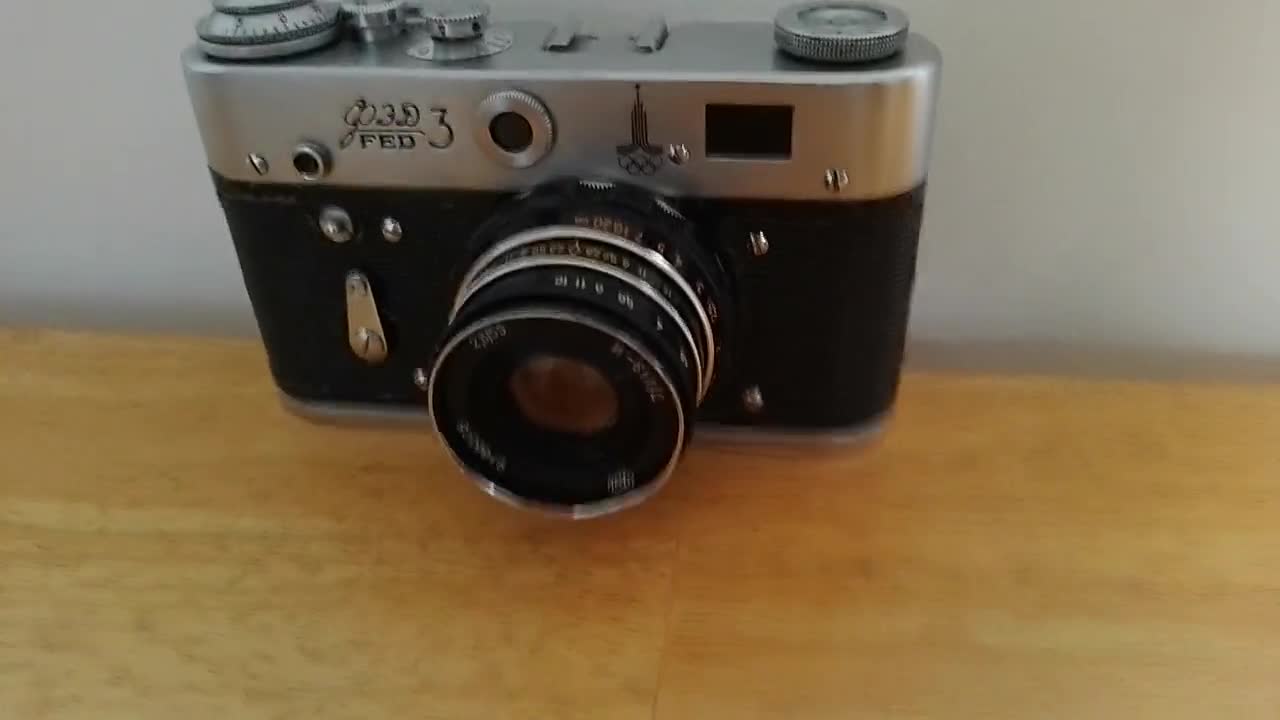 改修済み FED-3 35 mm レンジファインダーカメラ、ソ連、整備済み