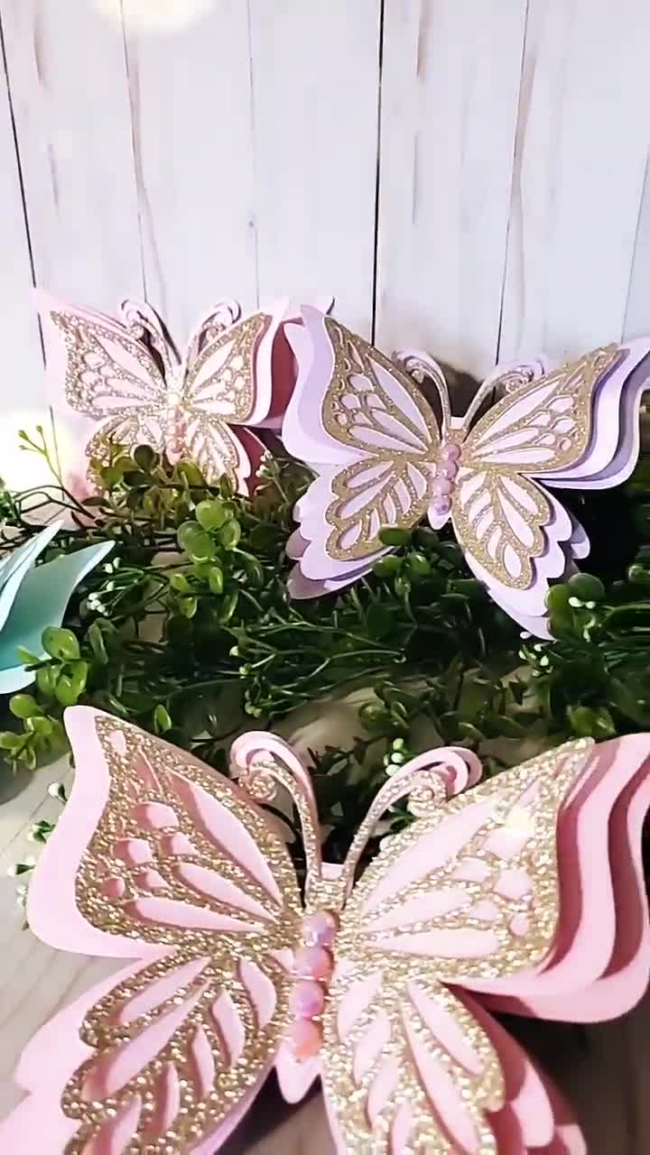 16 decoraciones de fiesta de mariposa grande, 3 tamaños, decoración de  mariposa grande 3D, decoración de pared, decoración de mariposa gigante  para – Yaxa Colombia