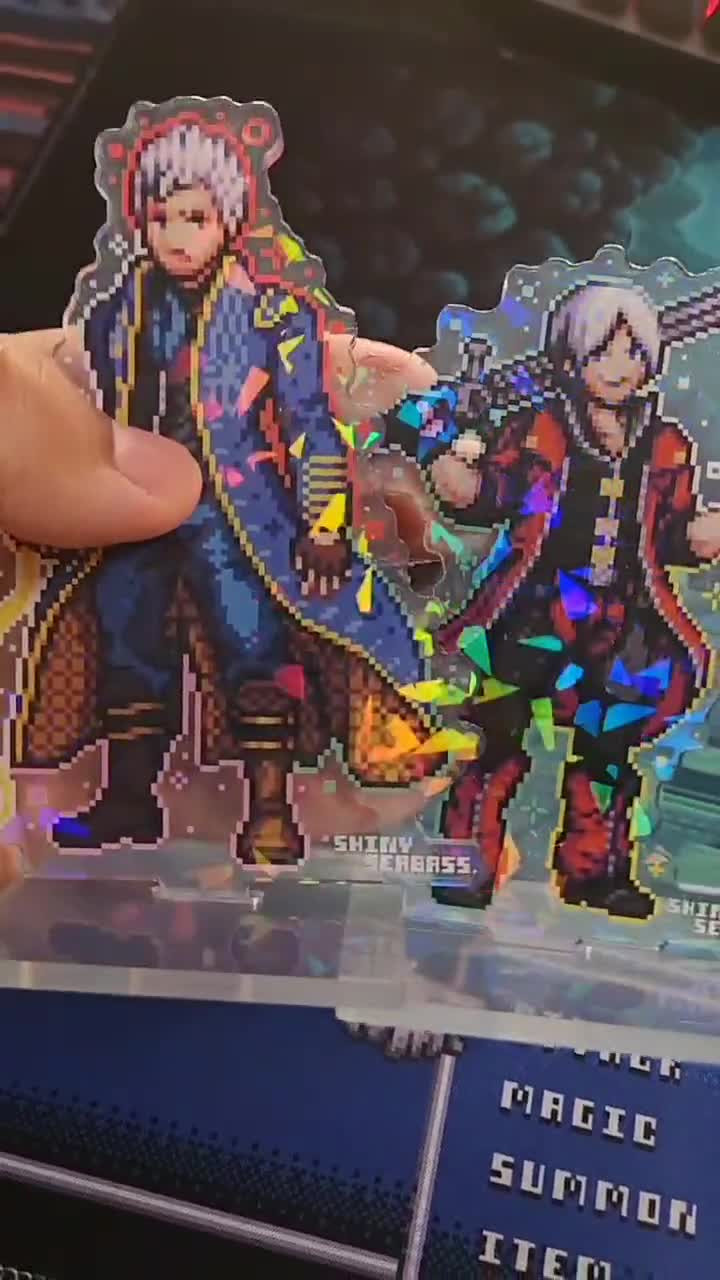 Devil May Cry Acrylic Standee Pixel Art | Double Sided Cracked
