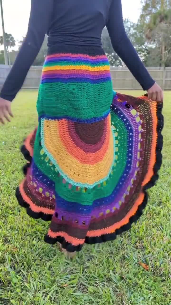 How To Crochet EASY BREEZY A-line Pearl Mini Skirt!