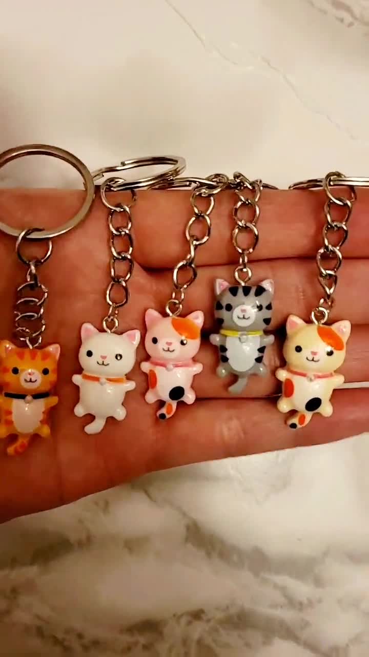 Mini Kitty Cat Phone Charm Cute Accessory Special Keychain -  Portugal