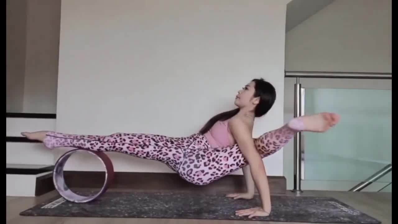 Pink Leopard Leggings, Optional Pockets Yoga Leggings, Workout