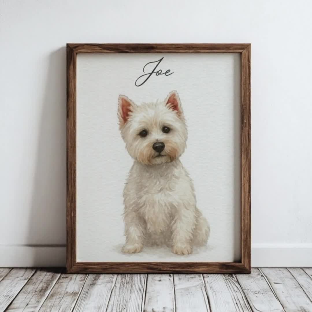 犬の肖像画 ウェスティ 【公式通販】