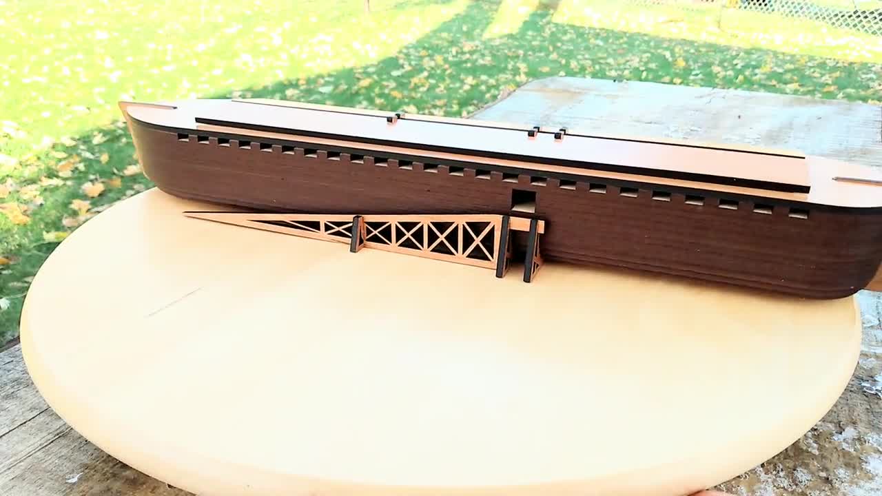Noah's Ark 1:340 Scale Model SVG PDF Cut Files for Glowforge Laser