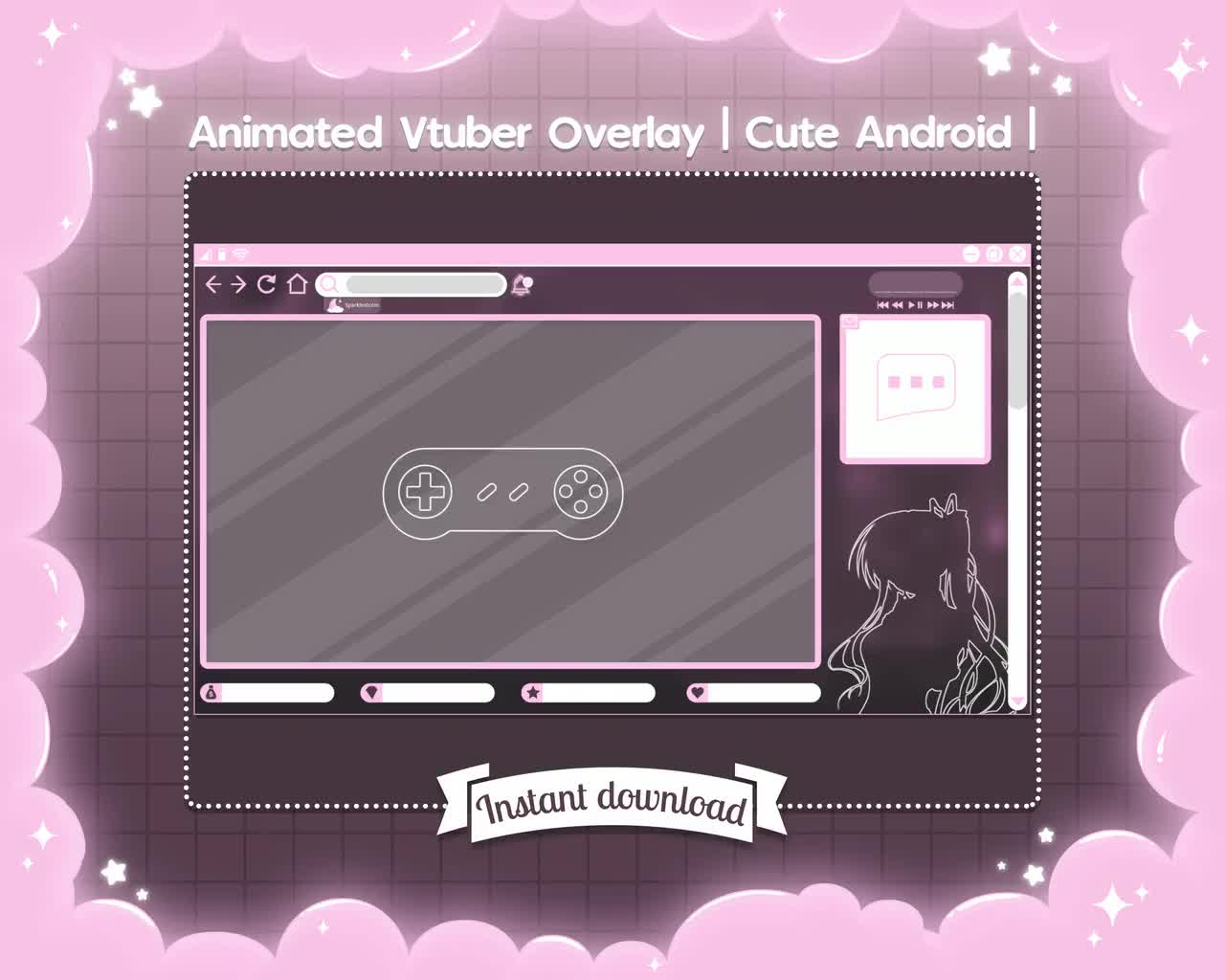 Kawaii Retro Future Smart TV Tablet Old School Meets Cute New Tech Gadget  Poster for Sale by ultra-cute