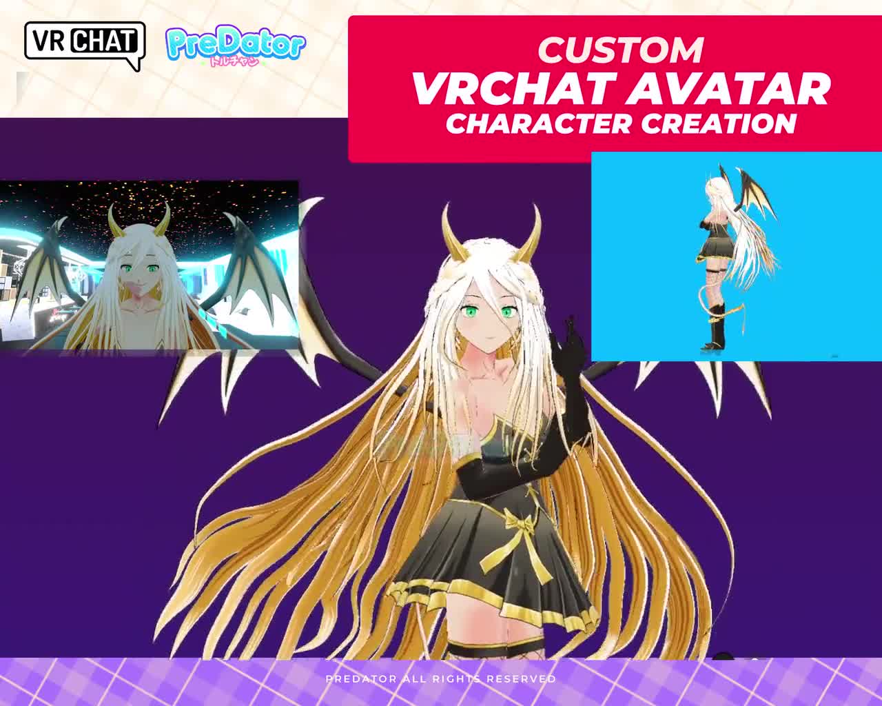 Custom Designed VRChat Avatar: Bring Your Gaming Streams to Life!