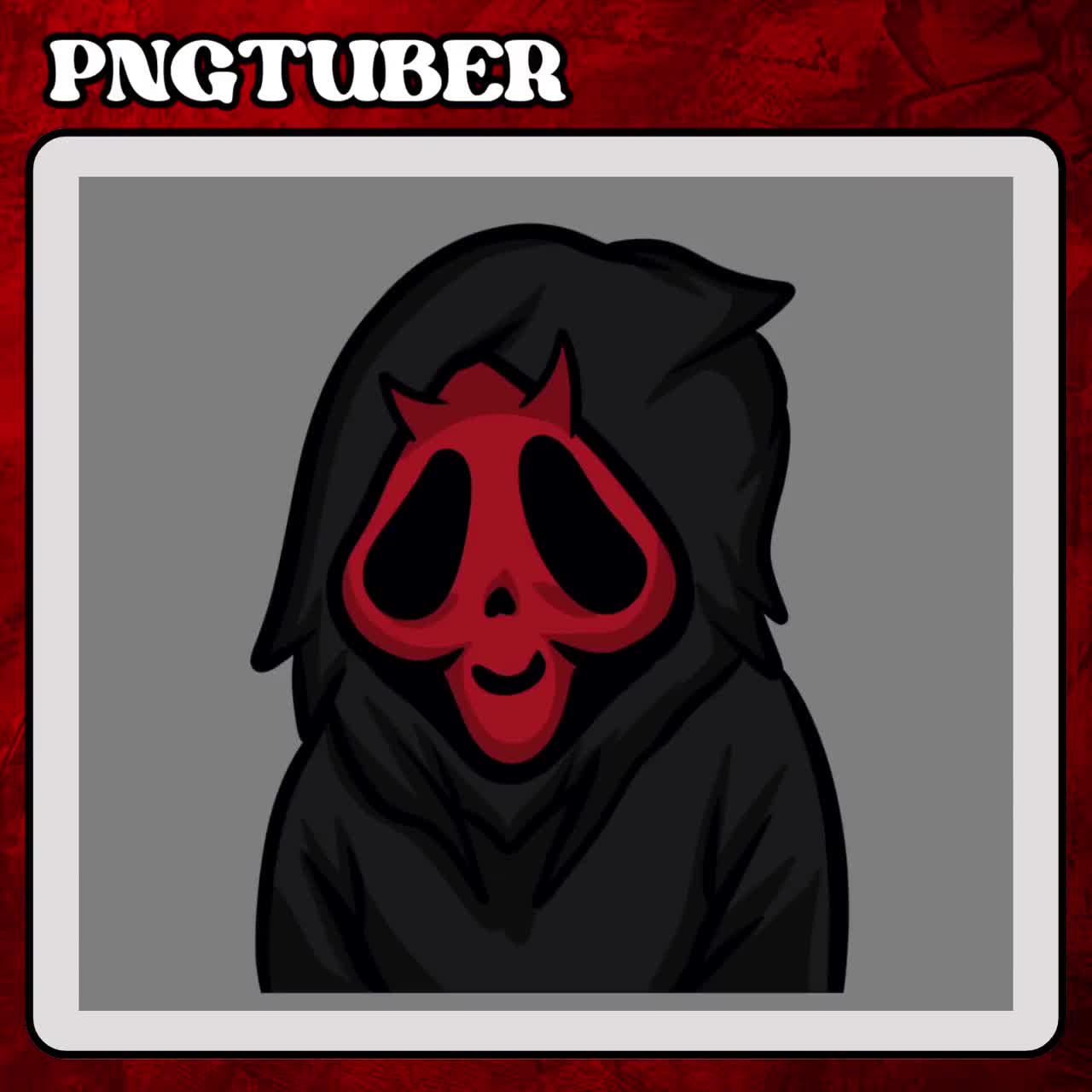 Ghostface Pngtuber Model for Twitch Streaming (Instant Download) 